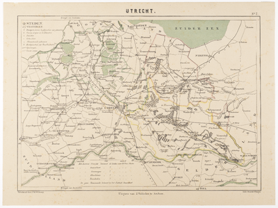 203137 Kaart van de provincie Utrecht.